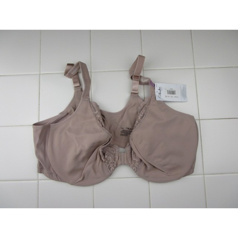 Playtex 18 Hour Back Smoother Wirefree Bra Size 48D Tan 4 Way TruSupport